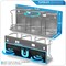 Sorbus Magnetic Stanley Cup Holder for 3 Cups – Versatile Water Bottle Organizer for Fridge, Oven, or Wall – Adjustable Mount with Adhesive Tape or Screws – Tumbler & Travel Mug Storage Rack (2 Pack)